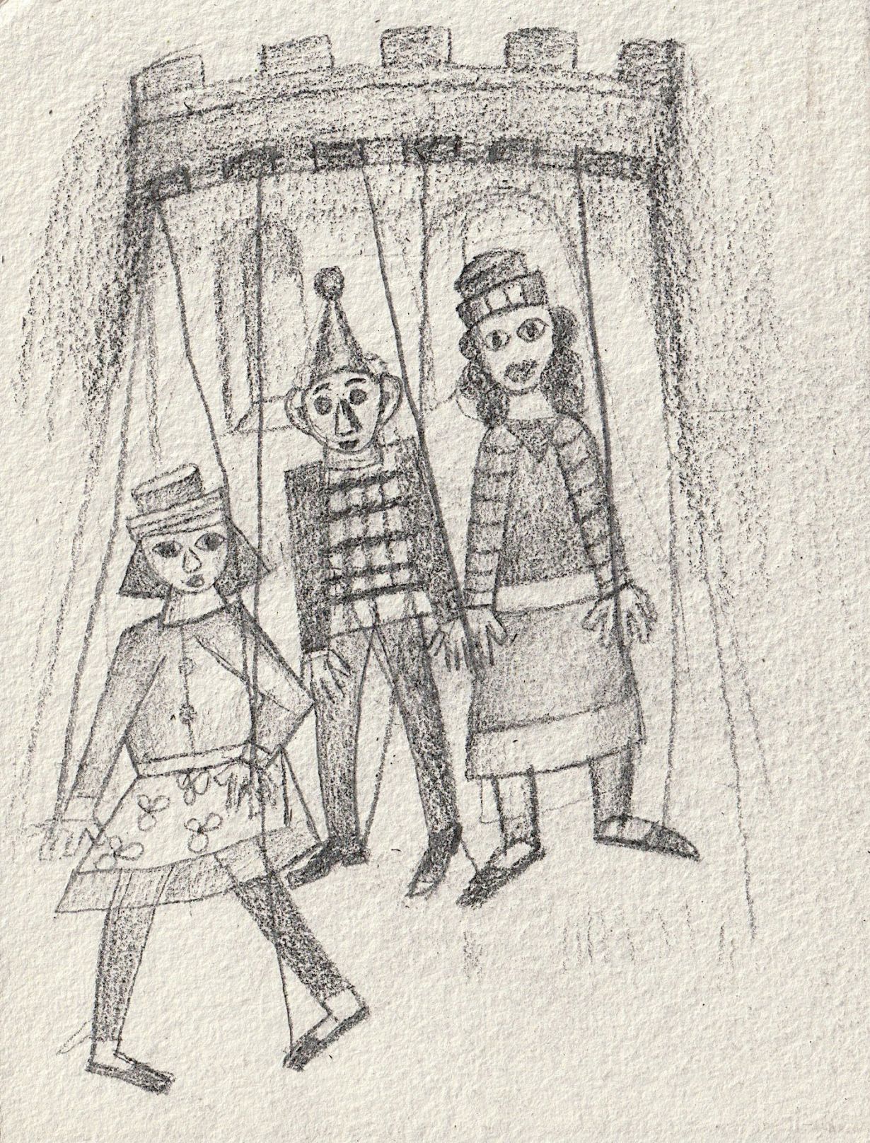 Illustration von Zaza Tuschmalischvili Der Feuerturm