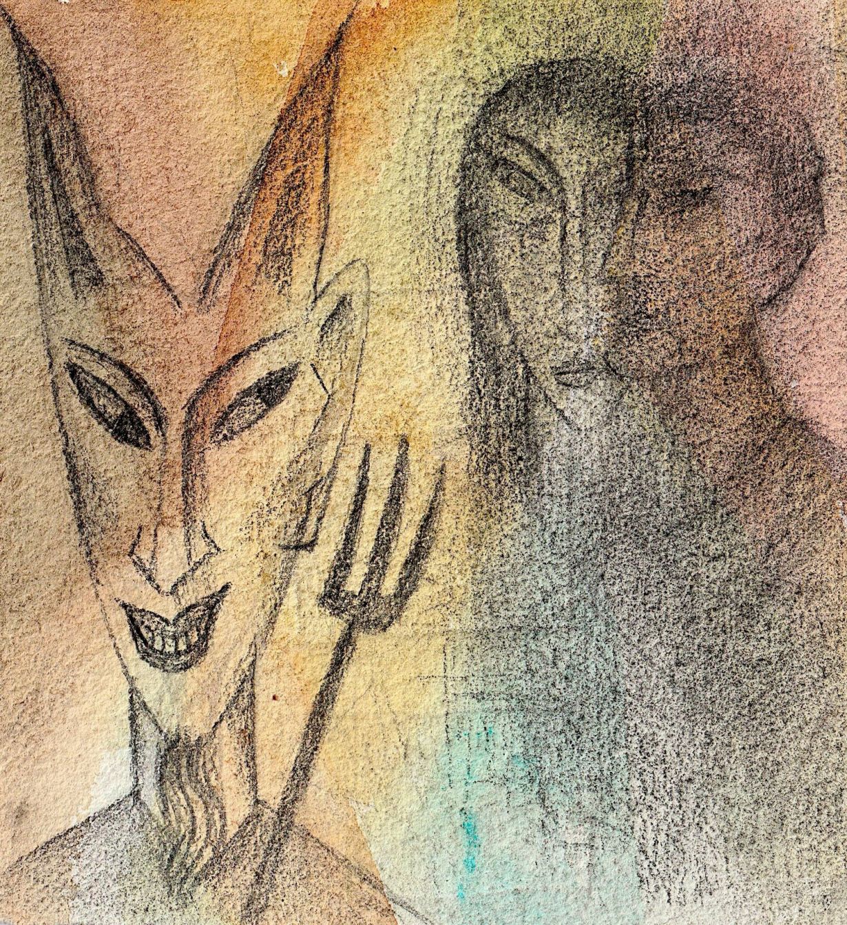 Illustration von Zaza Tuschmalischvili Inferno of midnight city