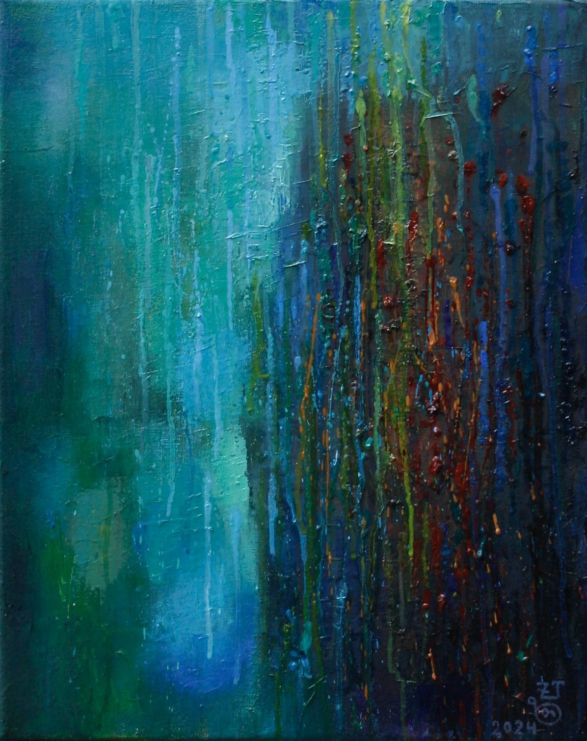 Heiliger Berg | holy mountain 2024 Öl auf Leinwand 50 X 40 Cm