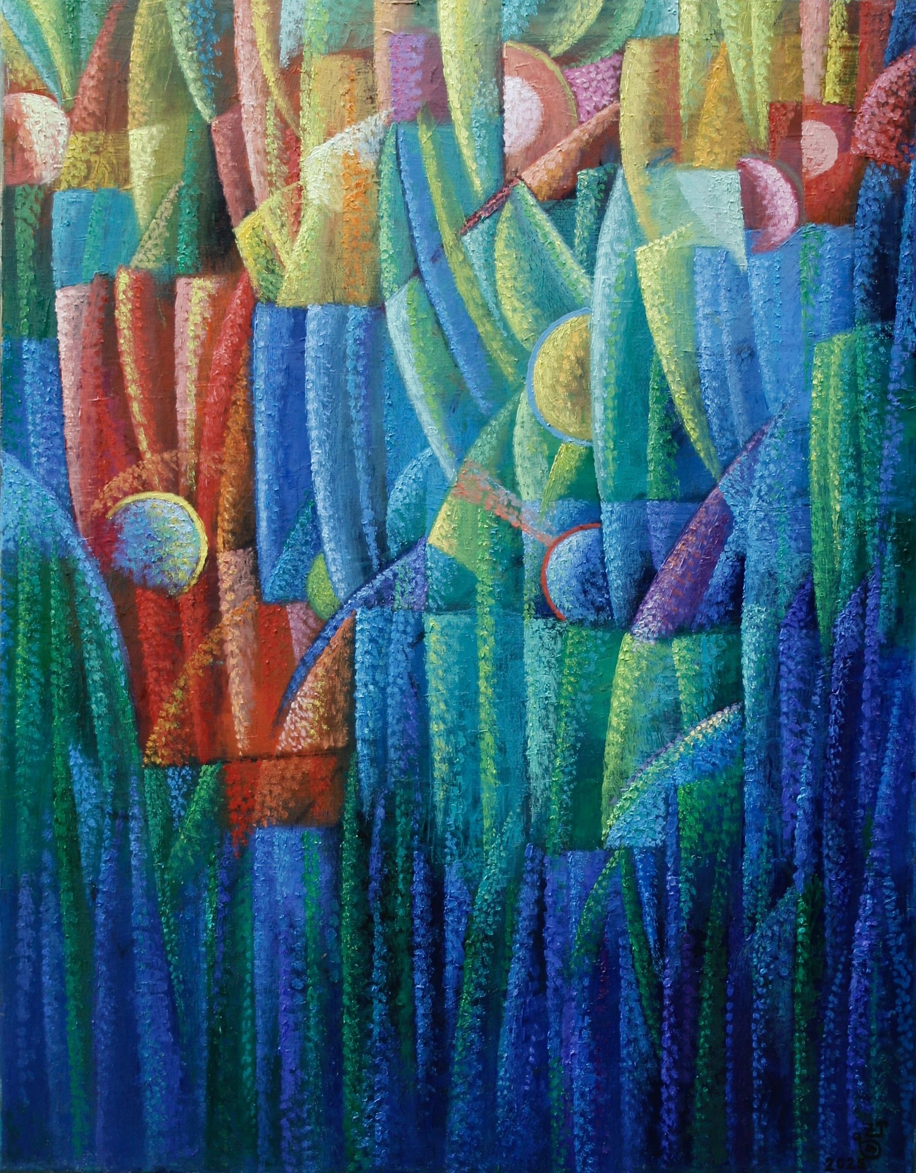 Blumenduft | The scent of flowers 2025 Öl auf Leinwand 90 X 70 Cm