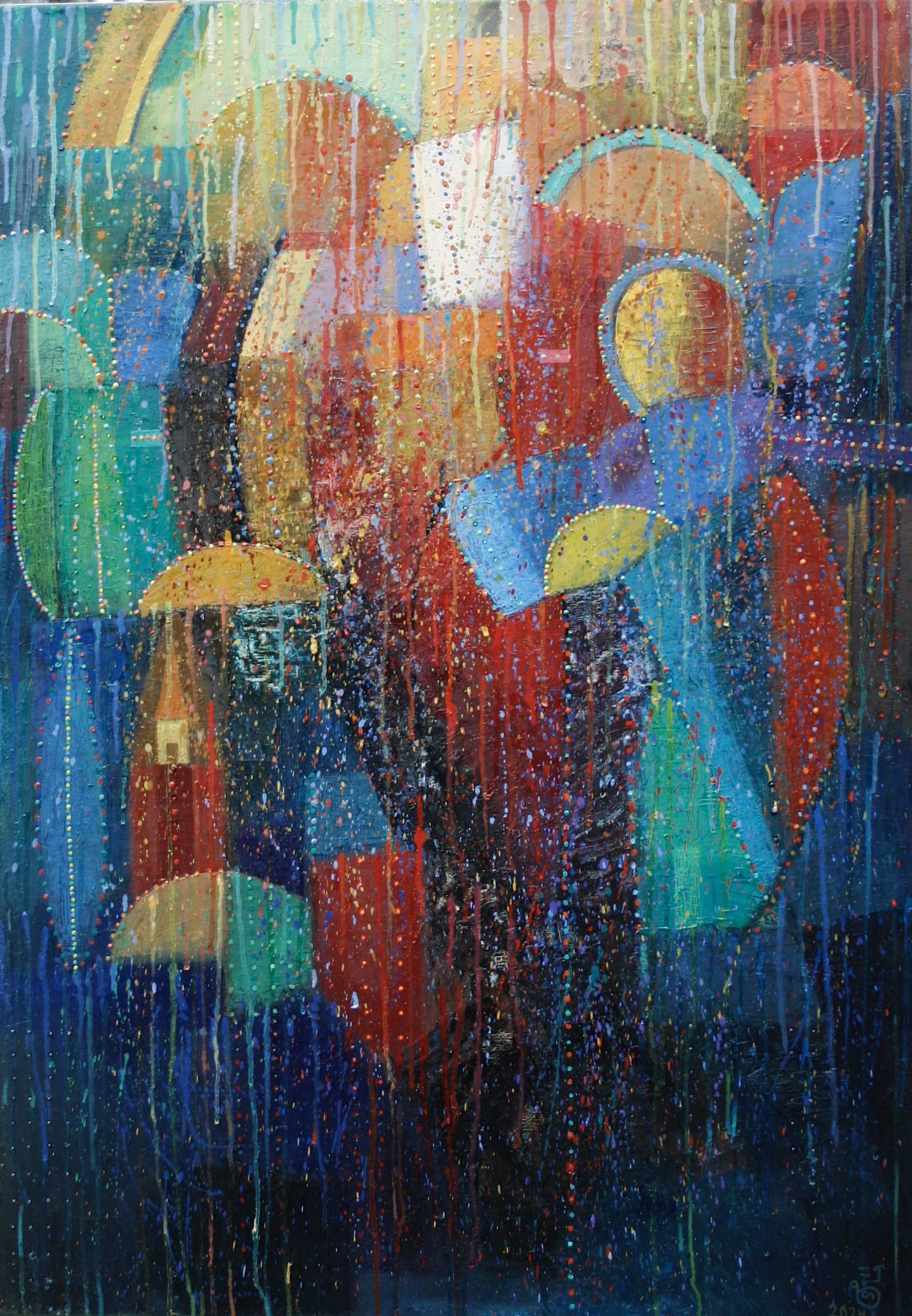 Weinendes Fresco | weeping fresco 2024 Öl auf Leinwand 70 X 100 Cm