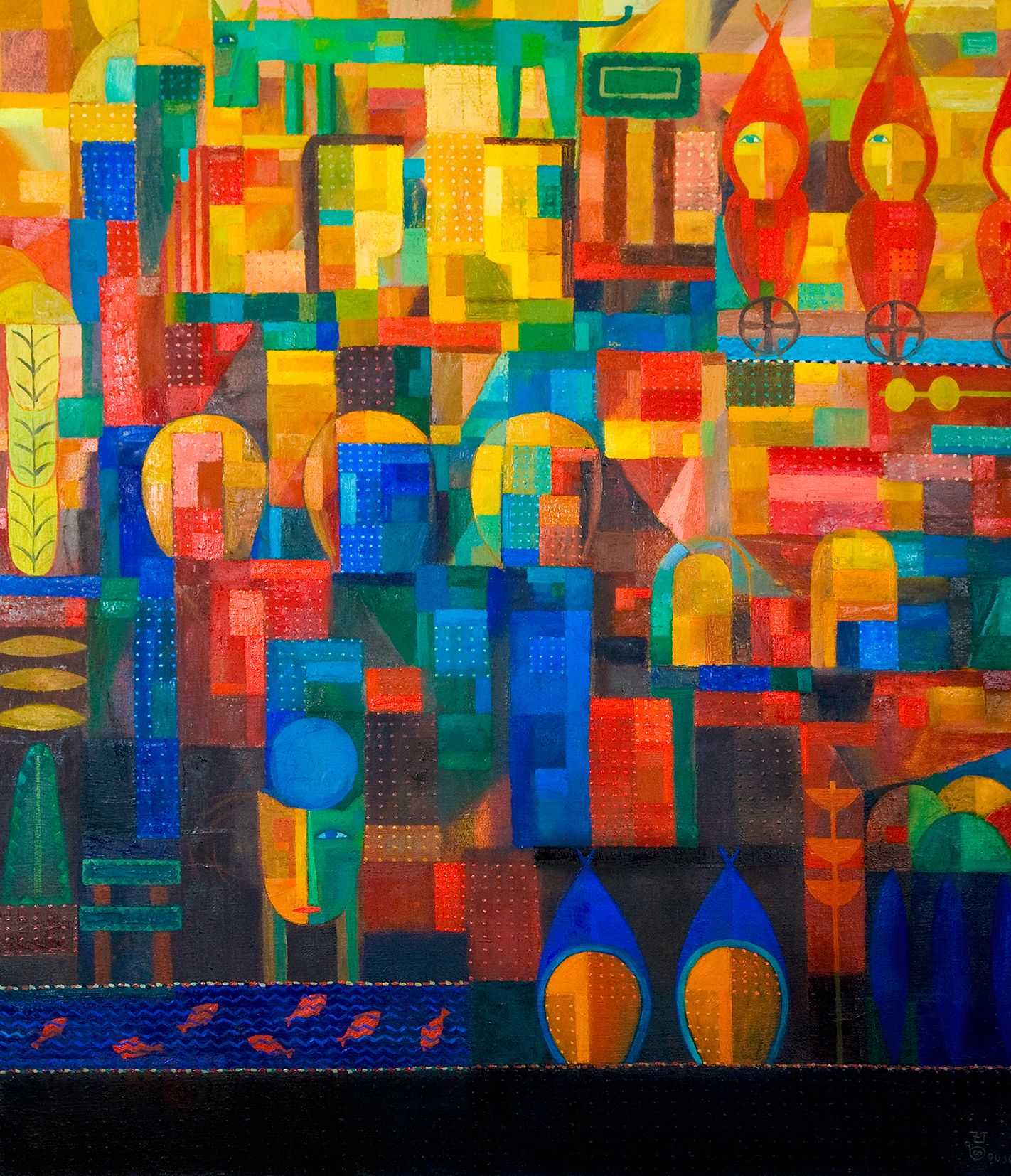 Komposition | Composition | 2010 Öl auf Leinwand 125 X 108cm