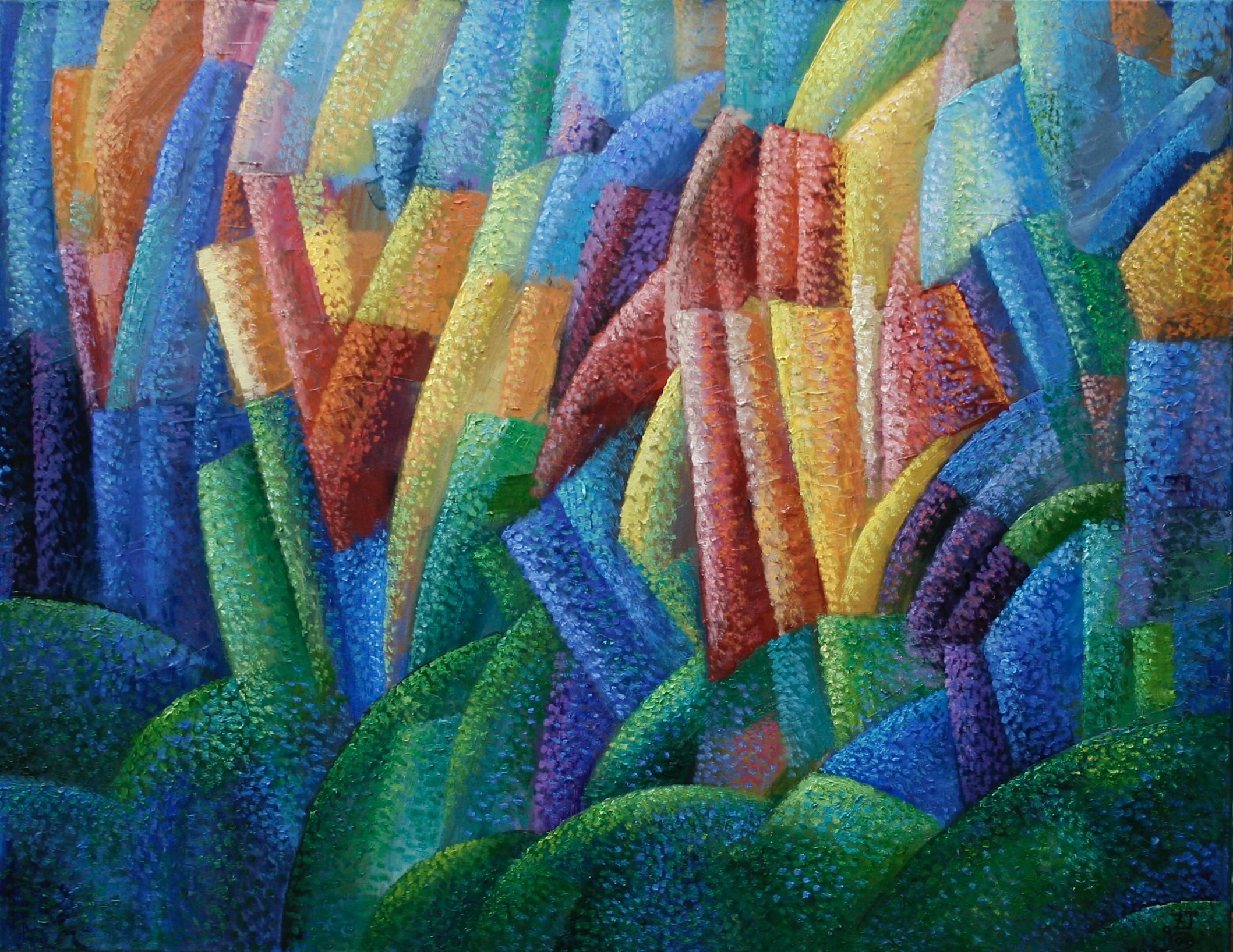 Die Berge Im Herbst | The mountains in autumn  2025 Öl auf Leinwand 70 X 90 Cm