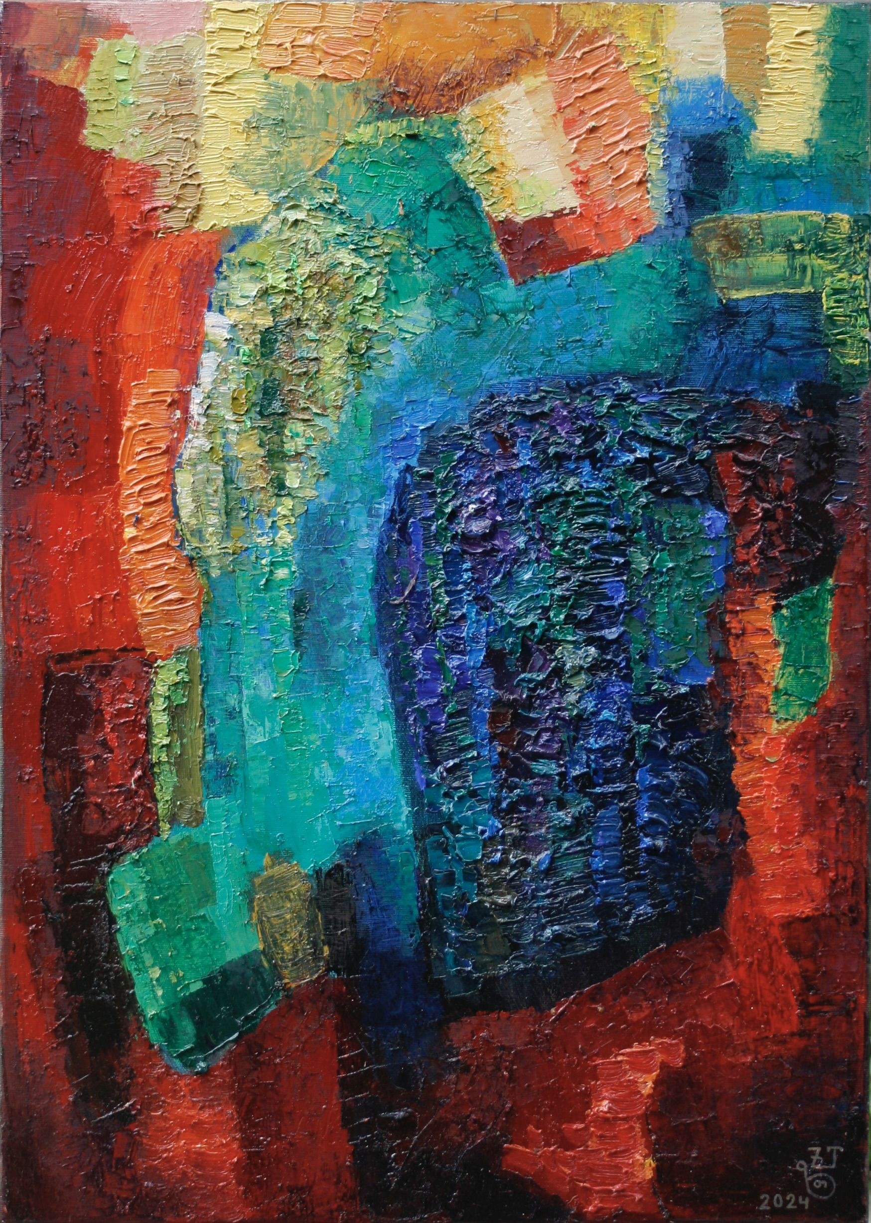 Landschaft | Landscape 2024 Öl auf Leinwand 70 X 50 Cm