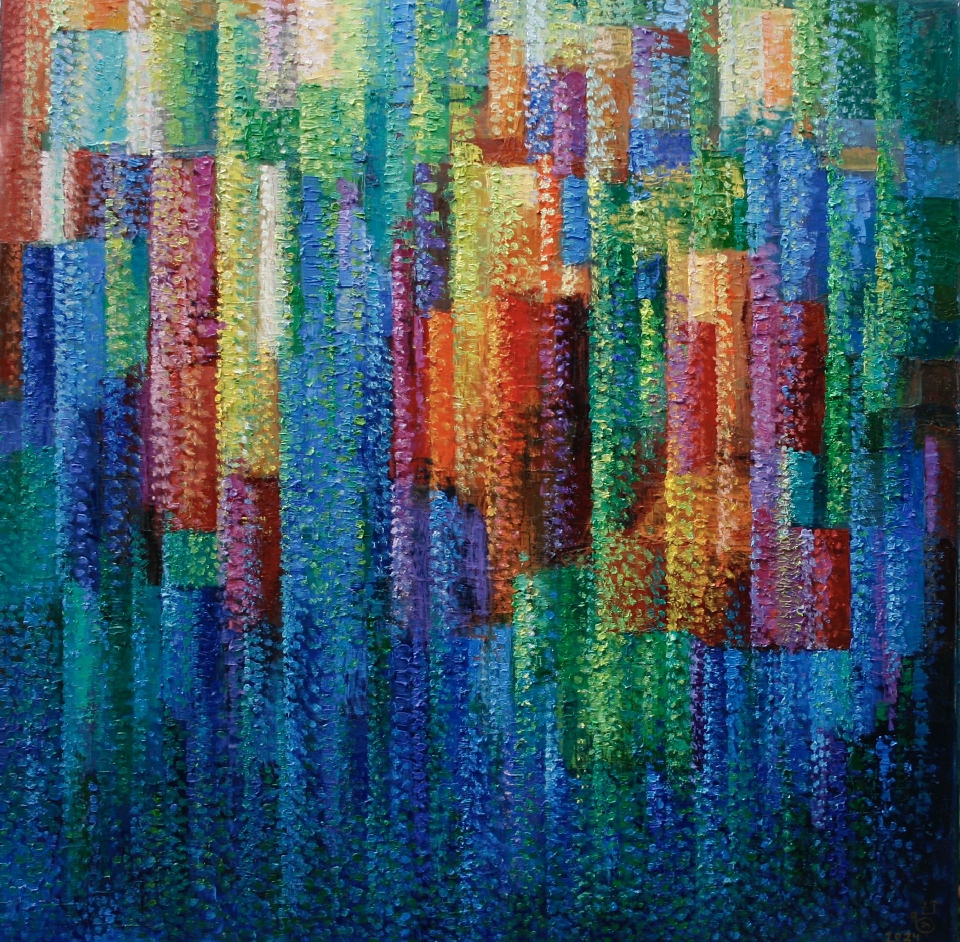 Ohne Titel | without title 2024 Öl auf Leinwand 80 X 80 Cm