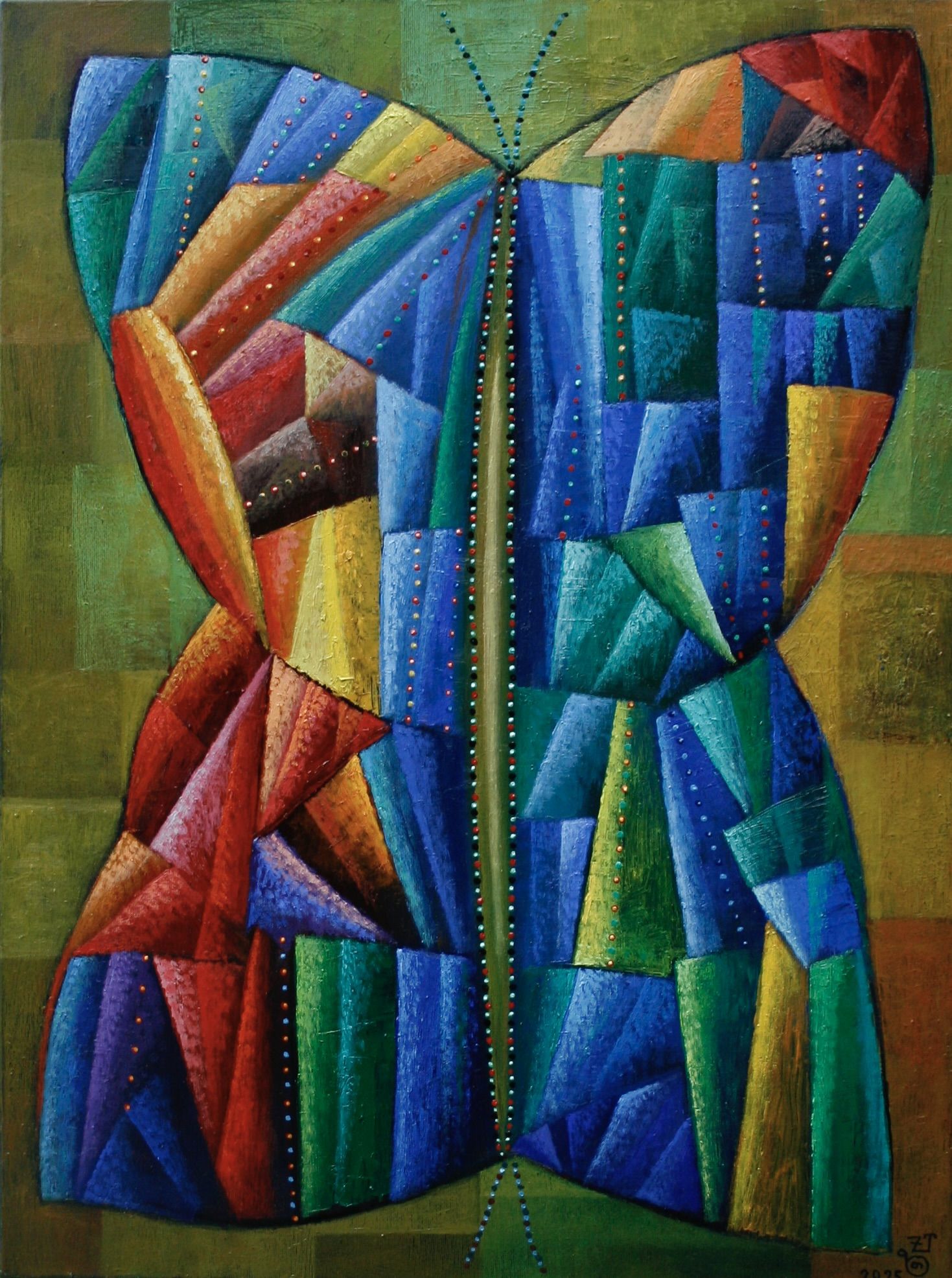 Schmetterling | Butterfly 2025 Öl auf Leinwand 80 X 60 Cm